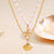Gold Pearl Layered Necklace for Women - Shell & Starfish Design