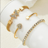 Gold Butterfly Bracelet for Women - Rhinestone Crystal Fashion Jewelry