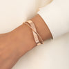 Gold Cuff Bracelet for Women - Minimalist Open Cuff Jewelry
