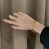 Gold Cuff Bracelet for Women - Minimalist Open Cuff Jewelry
