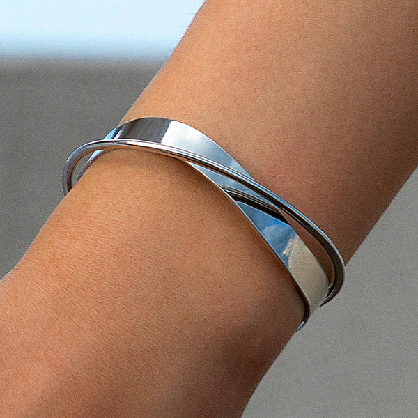 Gold Cuff Bracelet for Women - Minimalist Open Cuff Jewelry
